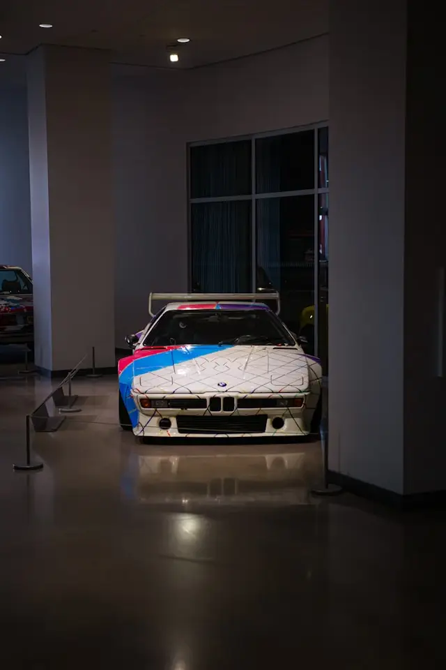 BMW M1 blanche au musée BMW