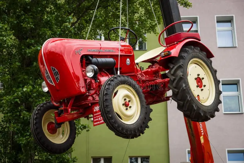 Tracteur Porsche rouge Diesel Junior