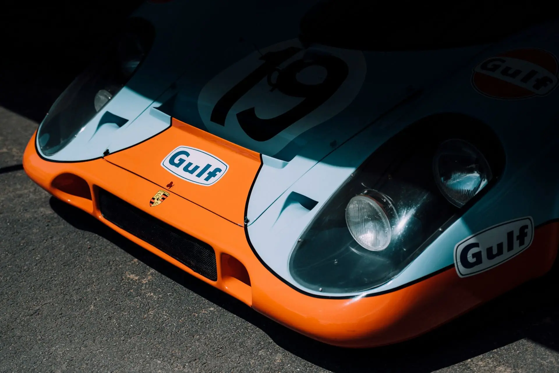 Plan rapproché avant Porsche 917