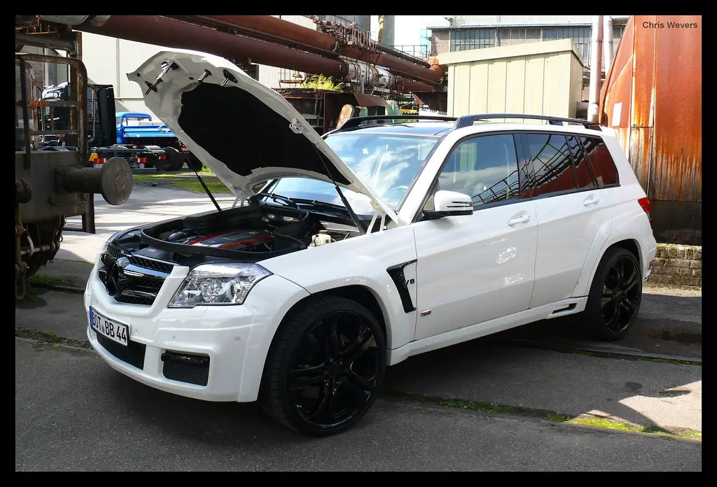 Mercedes GLK Brabus blanche V8