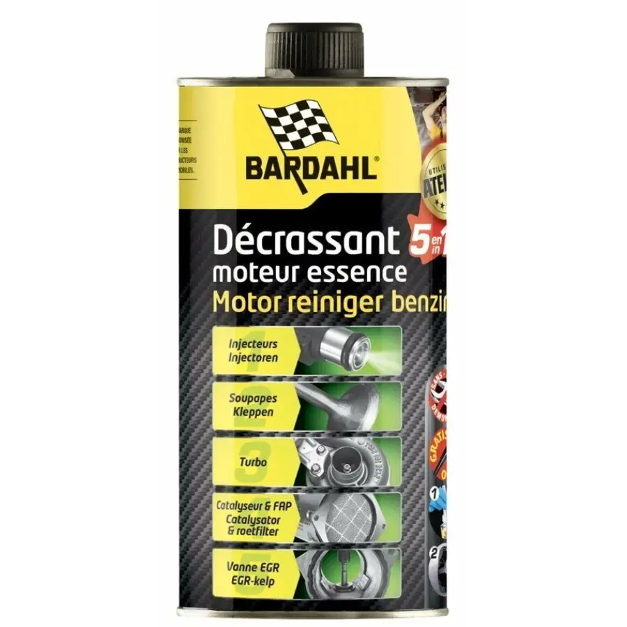 Décrassant nettoyant essence moteur Bardahl 5 en 1