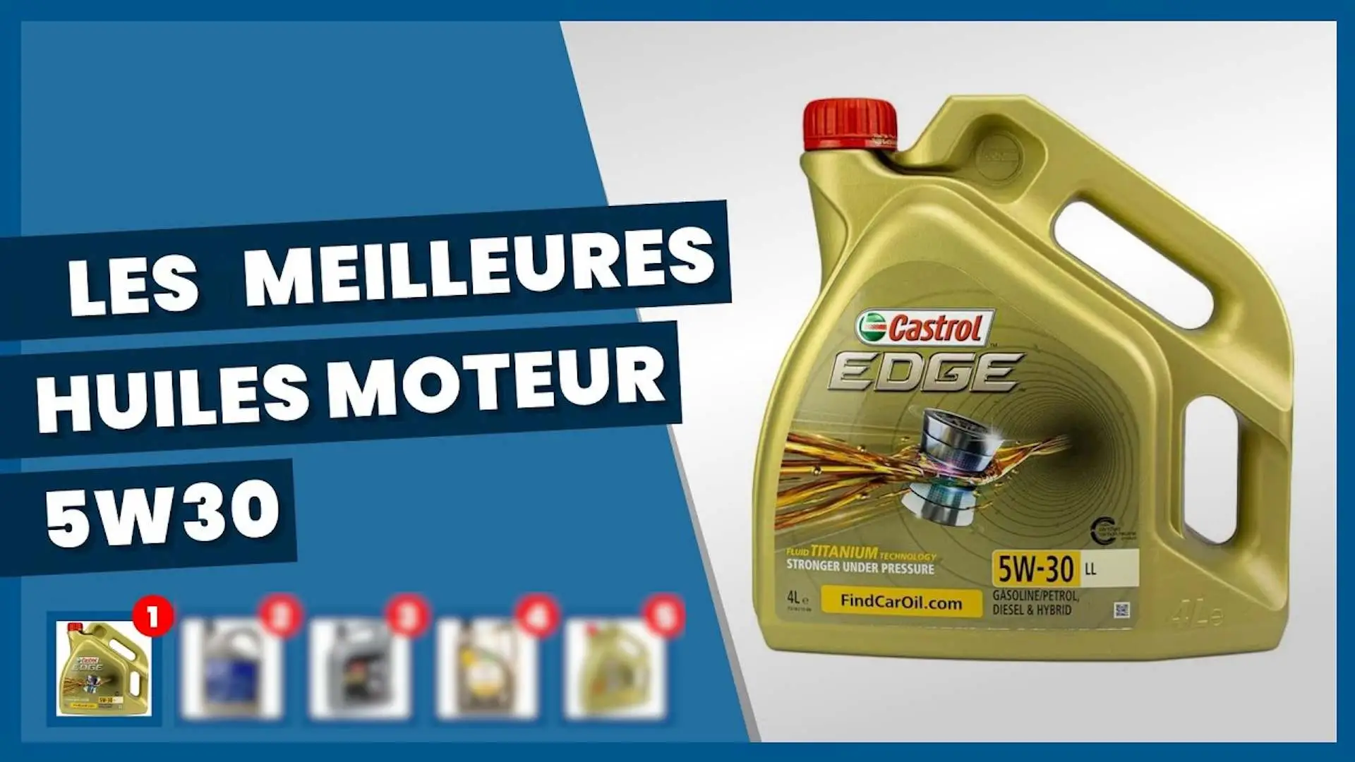 Meilleures huiles moteur 5W30